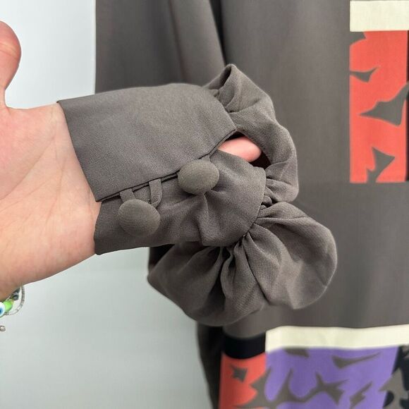 Bonwit Teller Vintage Women’s Polyester Geometric Abstract Avant Garde Art to We - Picture 11 of 13